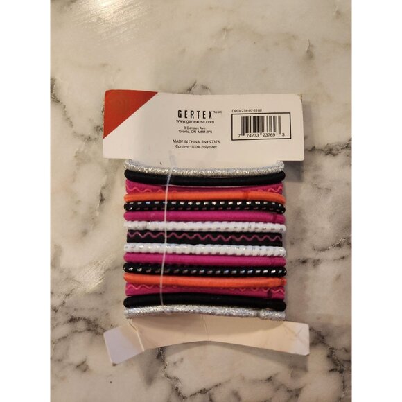 15 Count Reflective Sport Hair Elastics By Gertex - Picture 2 of 2